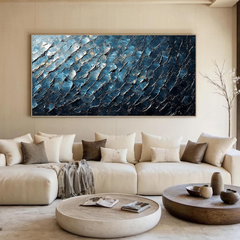 Original Textured Oil Painting on Canvas, Modern Abstract Wall Art ...