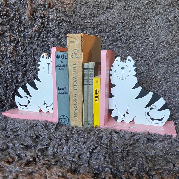 Cat Bookends Etsy