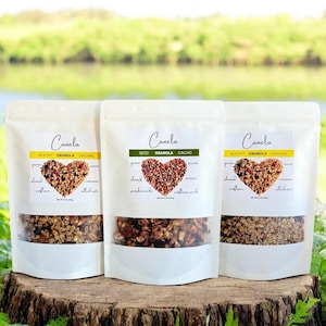 Handmade Granola 3-Bag Variety Pack: Original & Keto Cacao Flavors