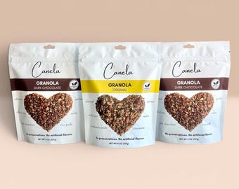 Handmade Granola 3-Bag Variety: Dark Chocolate & Original Flavors
