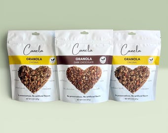 Handmade Granola 3-Bag Variety: Original & Dark Chocolate
