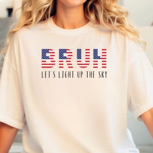 Fourth of July Bruh Shirt - USA Flag Celebration Tee, Unisex Patriotic Party Shirts, Holiday 4th of July T-Shirts