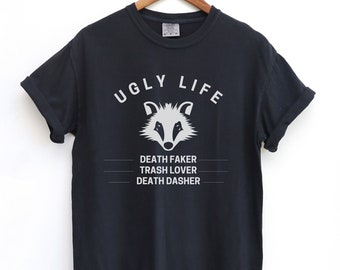 Opossum Shirt, Waschbär Shirt, Opossum Shirt, Wildtier Grafik T-Shirt, Retro Vintage Possum T-Shirt, einzigartiges Geschenk für Tierliebhaber