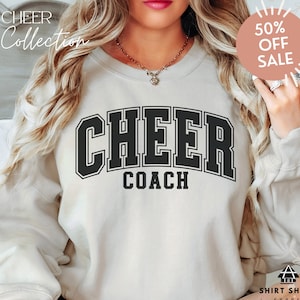Cheer Coach Sweatshirt, Cheerleader Coach sweatshirt gift, Gift for Cheerleading Coach, Sweatshirt gift for coach
