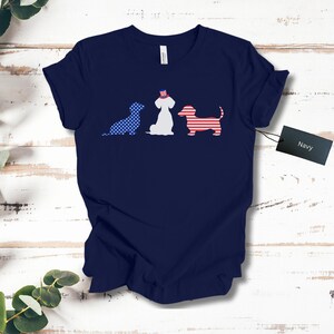 Dachshund 4th of July, Patriotic Dog Lover Tee, Unisex T-Shirt, Red White Blue Pet Shirt, Fourth of July Gift, Dog Lover Gift