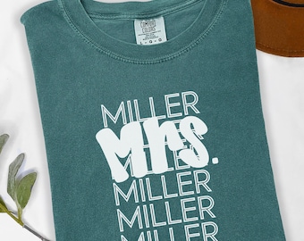 Custom Bride Shirt, Personalized Bride Shirt, Future Mrs Shirt, Custom Bride Shirt, Newly Engaged, Just Married Shirt