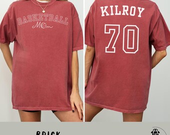Basketball Mom Shirt, Custom Name and Number Basketball Player Shirt, Basketball T-shirt, Custom Team Name Shirt, High School Basketball Tee