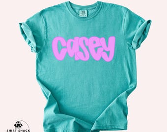 Camiseta con nombre personalizado / Camiseta con nombre personalizado / Camiseta Comfort Colors® personalizada, camiseta extragrande personalizada, camiseta personalizada, camiseta personalizable