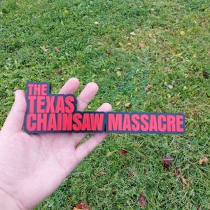 Shelf Display/Sign Texas Chainsaw Massacre - 3D Printed, Horror