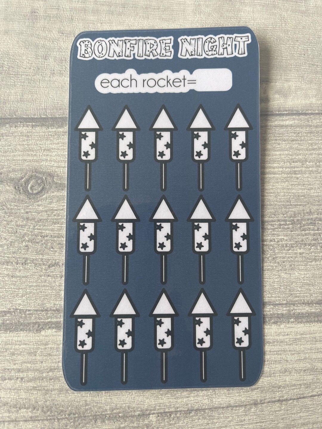 Bonfire Night Savings Tracker Cash Envelope - Etsy