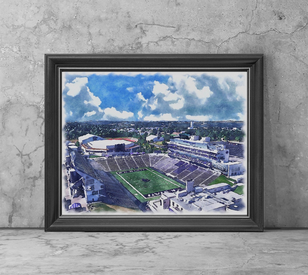 Bill Snyder Family Football Stadium Art Print Poster, Kansas Football