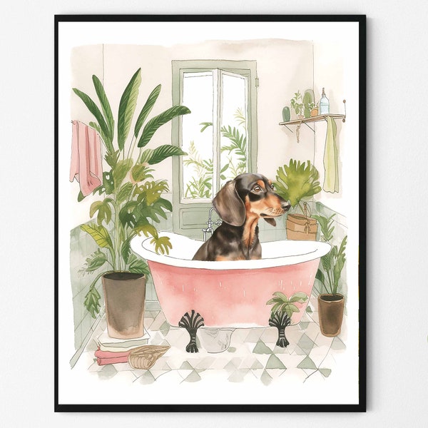 Dachshund Wall Art Etsy