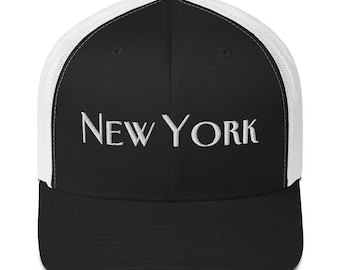 New York truckerhoed – NYC mesh snapback pet – minimalistische stadshonkbalhoed – Esthetisch reizen Street Style cadeau voor mannen en vrouwen