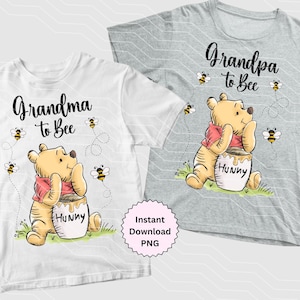 Anuncio de embarazo de abuela a abeja, gráficos de sublimación de abeja png, mamá a abeja, papá a abeja, anuncio de embarazo único, png