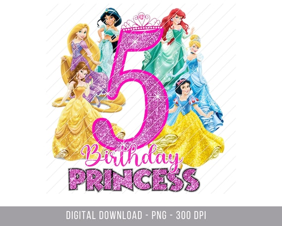 5th Birthday Girl Princess Shirt 5 Years Old 5th Birthday 5th Birthday Girl Princess Shirt 5 Years Old 5th Birthday