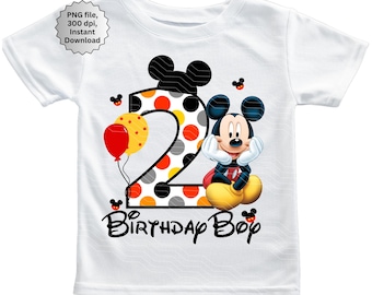 2º cumpleaños niño hierro en, 2º cumpleaños PNG, gráficos de camiseta de cumpleaños niño 2º, niño 2, número 2 png, cumpleaños 2 niño, Mickey