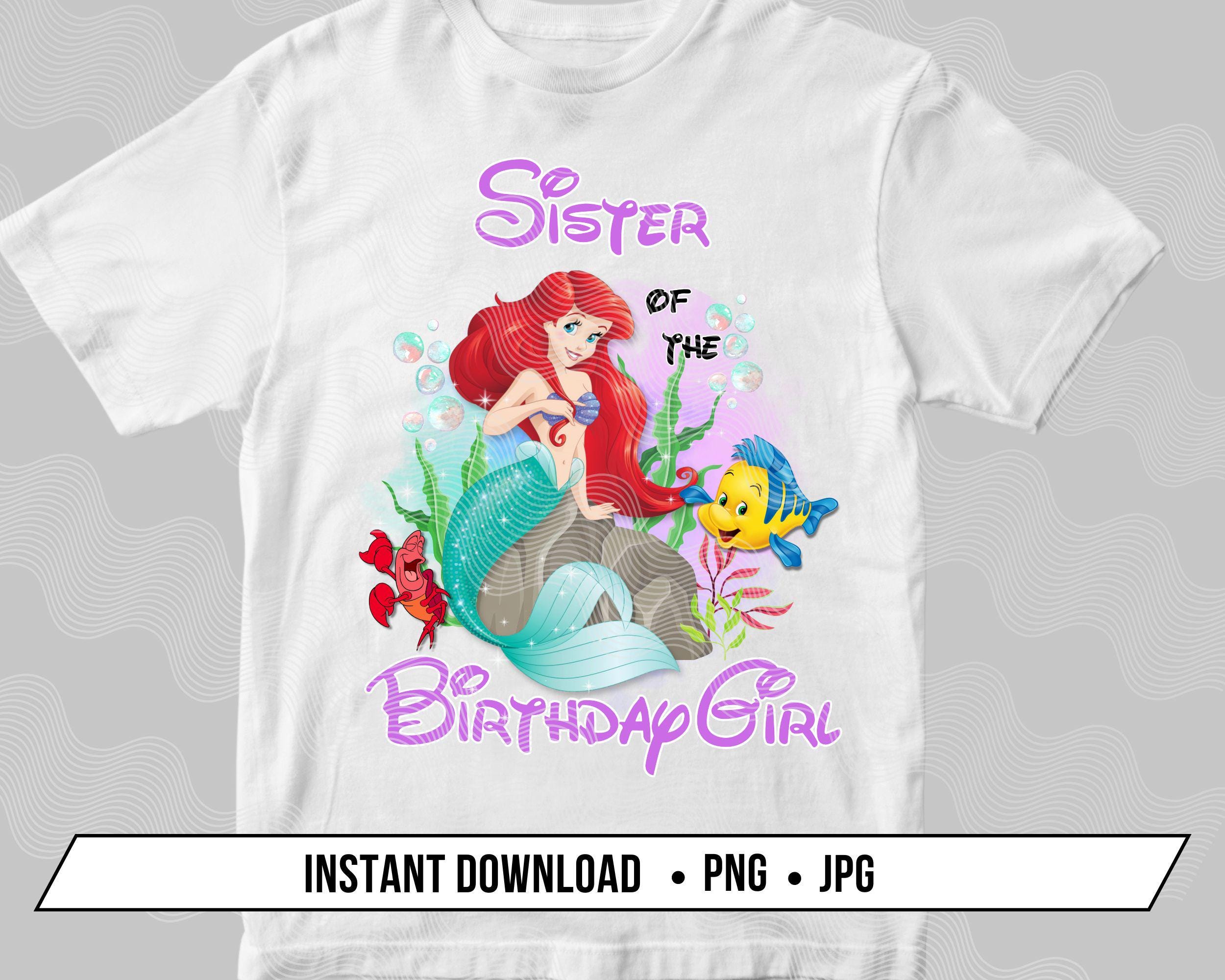 Sister Of The Mermaid Birthday Girl Shirt Sister Of The Mermaid Birthday Girl Shirt