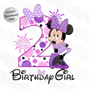 Geburtstag Minnie Mouse Png, Datei zum 2.Geburtstag, PNG Datei zum 2.Geburtstag, PNG Datei zum 2