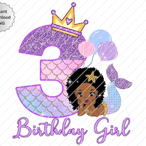 3e anniversaire sirène, sirène 3 PNG, sublimation sirène anniversaire 3, sirène noire 3e anniversaire, sirène paillettes 3e, sirène png