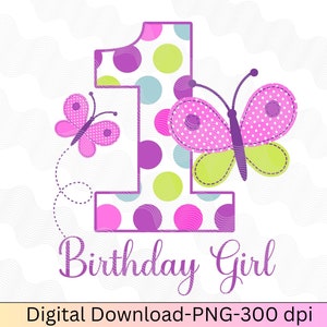 Borboleta PNG de primeiro aniversário, tema de primavera, primeiro aniversário, ferro de aniversário em meninas de primeiro aniversário, borboleta colorida, tema de primeiro aniversário, menina
