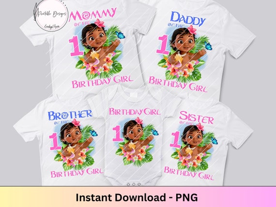 Moana 1st birthday clearance shirt
