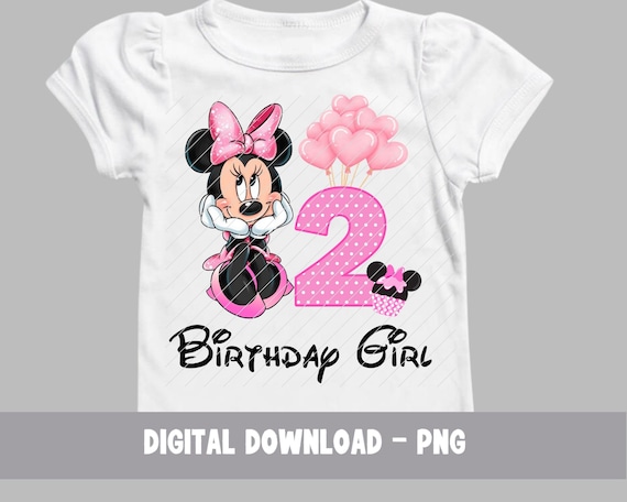 2nd Birthday Minnie Mouse Birthday Png, 2nd Birthday PNG
