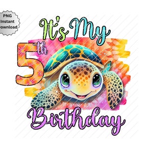5e anniversaire de tortue de mer png, anniversaire de tortue de mer 5, sublime tortue, transfert de fer sur l'anniversaire d'une tortue de mer, garçon ou fille, Tortue png thumbnail