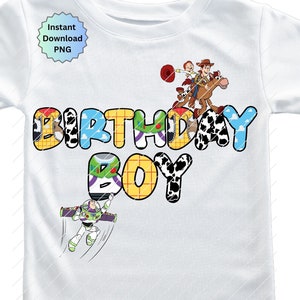 Birthday Boy Toy Story PNG, Woody's Roundup png, Birthday Boy Shirt Woody and Buzz, Woody and Buzz Birthday Shirt, Toy Story iron on