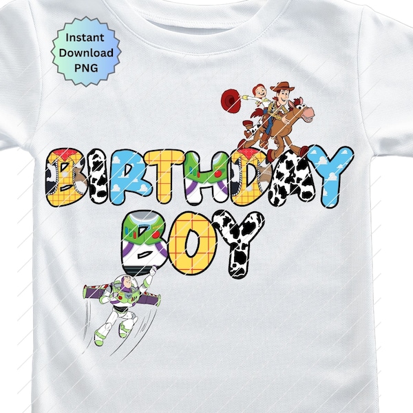 Birthday Boy Toy Story PNG, Woody's Roundup png, Birthday Boy Shirt Woody and Buzz, Woody and Buzz Birthday Shirt, Toy Story iron on