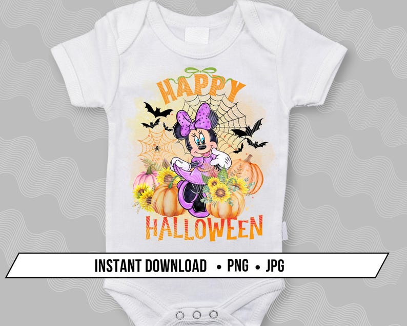 Happy Halloween Minnie PNG Trick or Treat Boo Crew Halloween