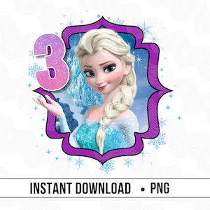 Gefrorener 3.Geburtstag PNG, Magic Kingdom Prinzessin 3., Happy Birthday 3 Png, Prinzessin 3.Geburtstag, Eisprinzessin 3 Elsa