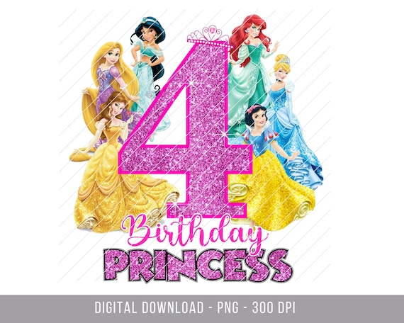 Happy 4th birthday princess deals