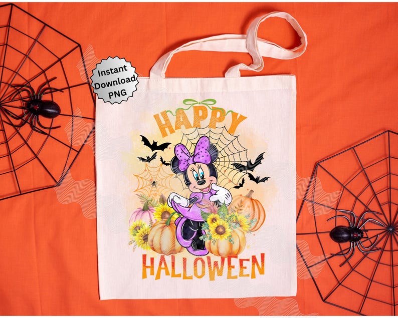Happy Halloween Minnie PNG Trick or Treat Boo Crew Halloween