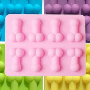 Silicone Funny Penis Dick Ice Cube Tray prank Jelly Candy Mold Night Hen  Party