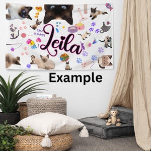 Personalized Wall Tapestry: Custom Photo, Quote, or Design