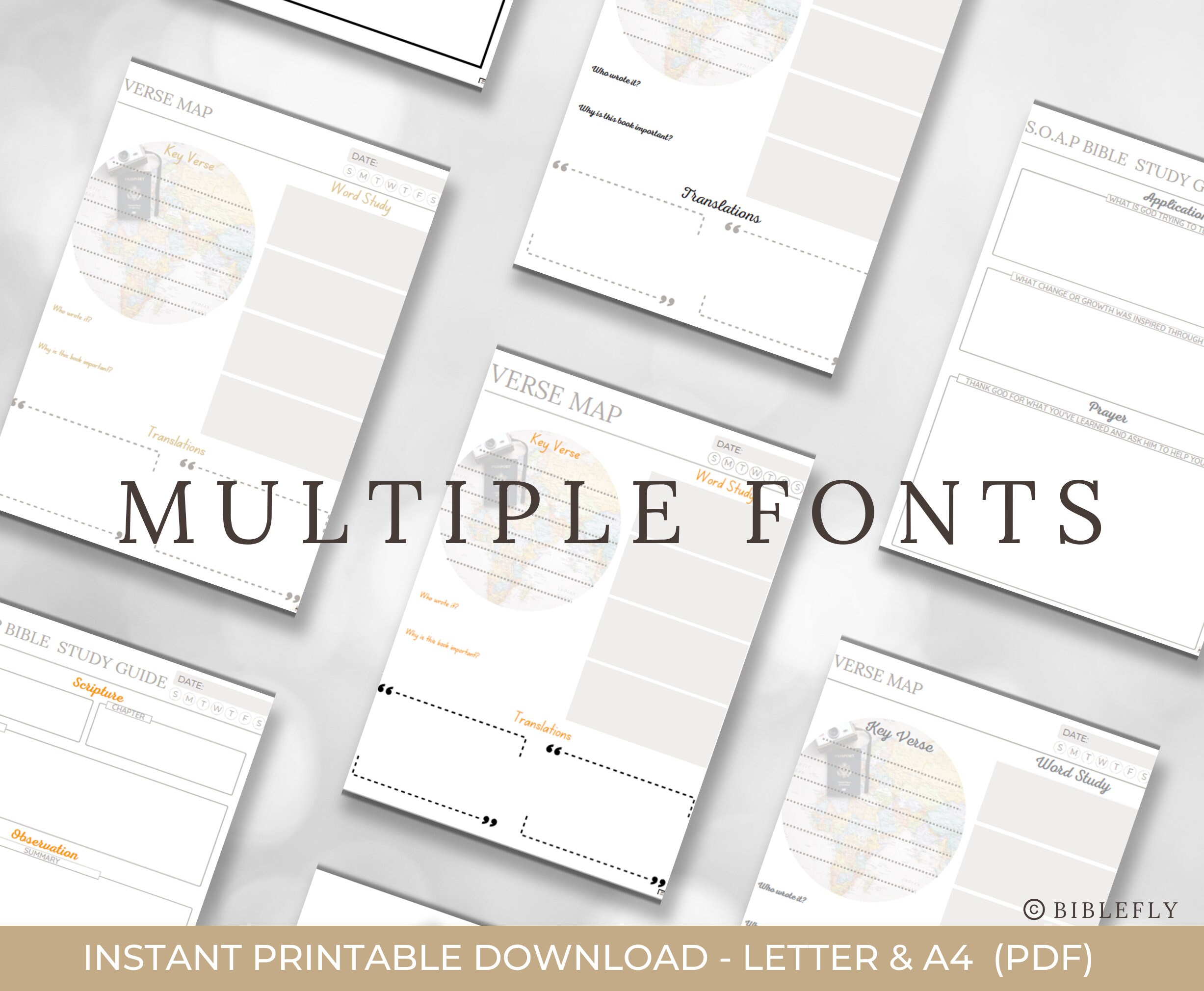 Verse Map S.O.A.P Scripture Study Bible Study Faith Christian Cross ...