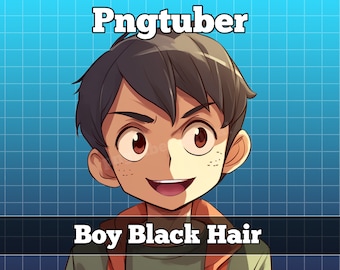 pngtuber, pngtuber macho, pngtuber prefabricado, pngtuber superposición, pngtuber twitch, pngtuber modelo, pngtuber activos, anime boy chico de pelo negro
