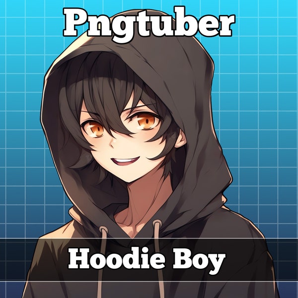 pngtuber, pngtuber male, pngtuber premade, pngtuber overlay, pngtuber twitch, pngtuber model, pngtuber assets, hoodie boy anime male thug