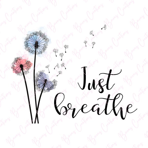 Just Breathe Tattoo - Etsy