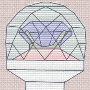 Seventeen Caratbong Lightstick Kpop Cross Stitch Pattern