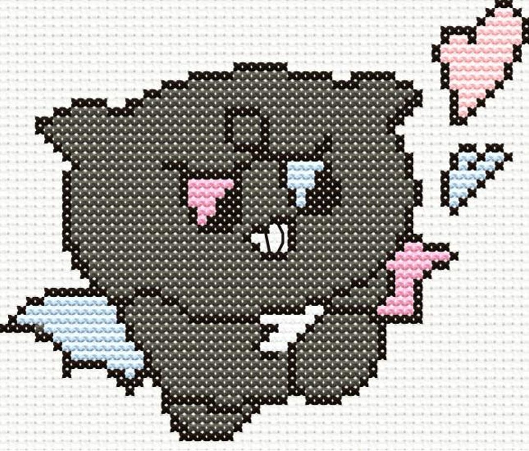 Kkamyo ATEEZ Wooyoung Mighteez Kpop Cross Stitch Pattern - Etsy