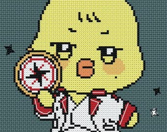 Bbyongming ATEEZ Mingi the Calling Aniteez Kpop Cross Stitch