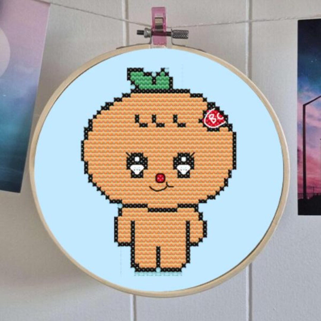 Bboogyuli Seungkwan Seventeen Kpop Cross Stitch Pattern - Etsy