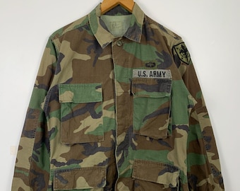 Vintage 70s M65 US Army Field Jacket - Small Long | OG 107 Hooded