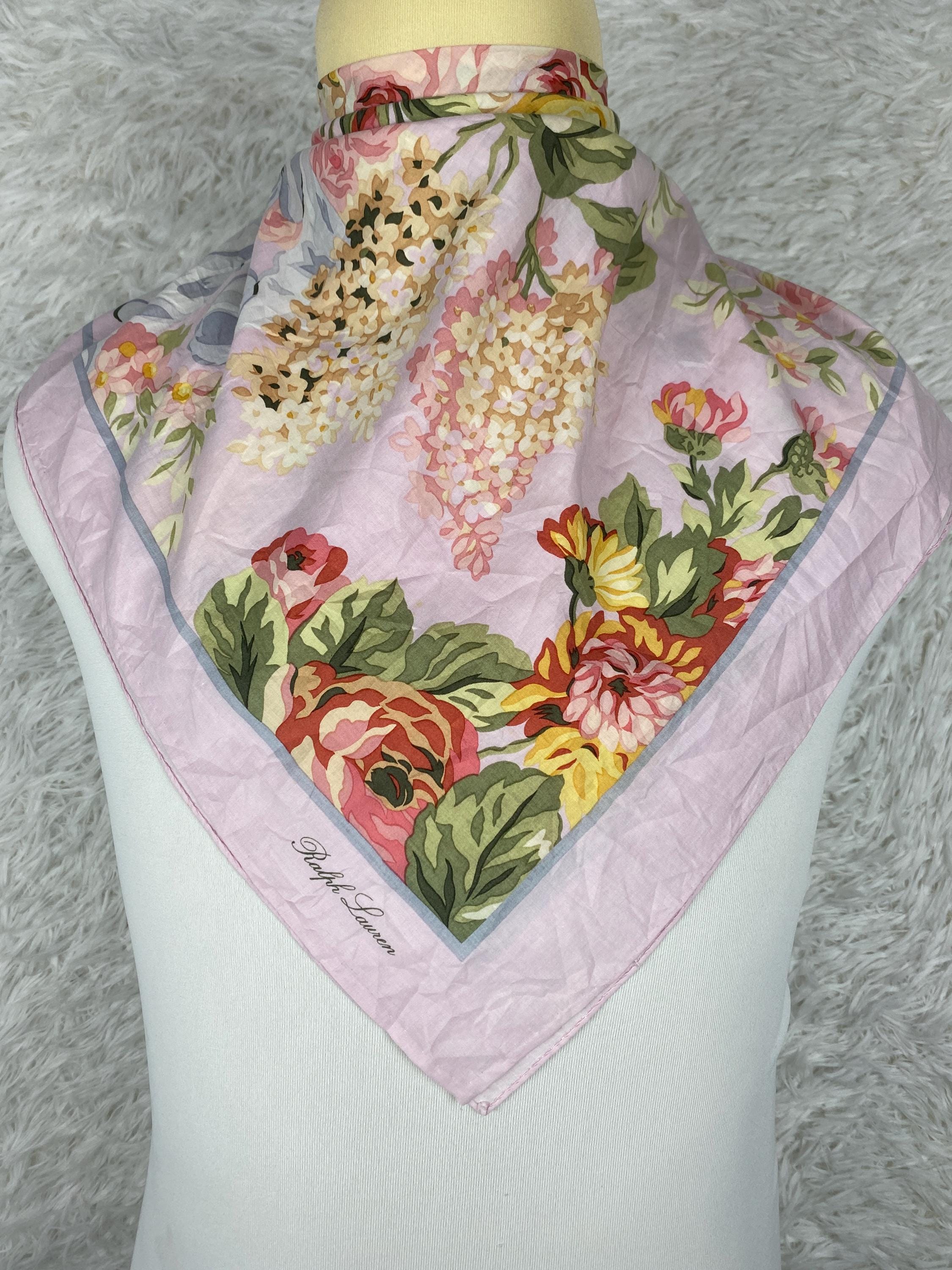 Floral Vintage Ralph Lauren Scarf - Etsy