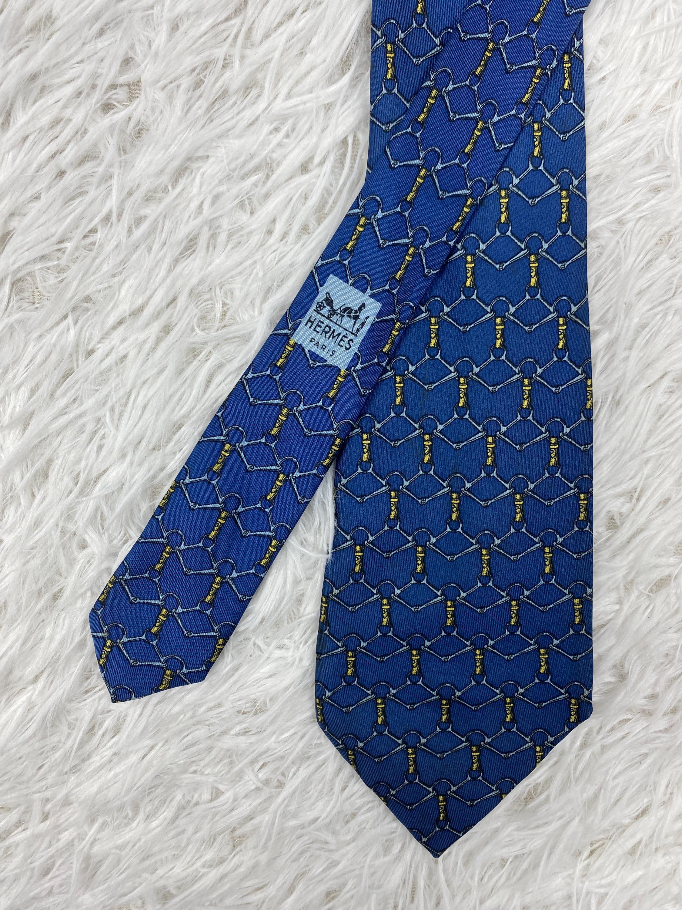 Blue Hermes Ties - Etsy