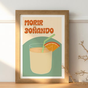 Morir Soñando - Dominican Republic Illustration (República Dominicana Artwork, Caribbean Art, Tropical Illustration, Cocktail Digital Print)