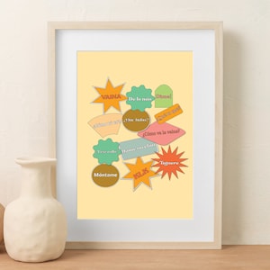 Dominican Words Digital Print (Republica Dominicana, Caribbean Artwork, Tropical Artwork, 11x14, 11x17, Personalized, La Republica, Sayings)