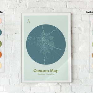 Custom Map - Digital Print (Custom Gift, Personalization, Digital Download)