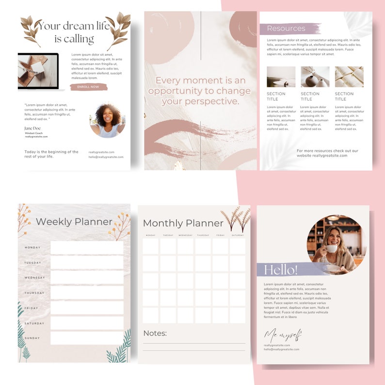 Course Creator Digital Printable Template 17 Pages Editable Create Your ...